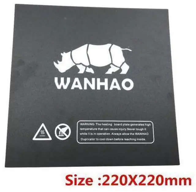 Main image of 1pc 220/214/200mm black Heated bed For Wanhao i3 Anet A8 A6 3D Printer Sticker Build Sheet build plate tape with 3M Backing