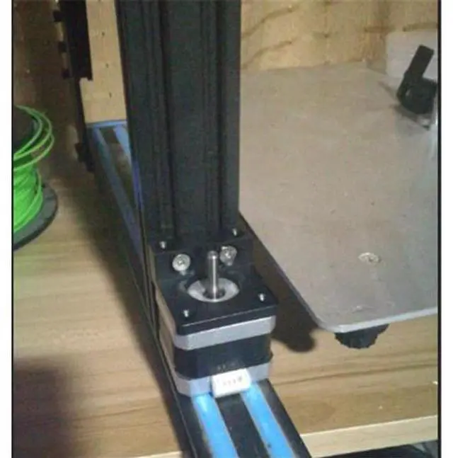 Alt view image 2 of 3 - Funssor aluminum Creality CR-10 Z Motor Bracket CR-10/Tornado adjustable Z axis stepper motor mount damper
