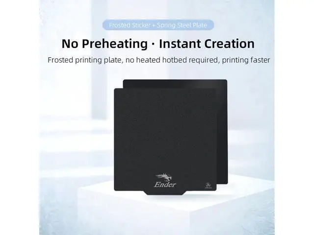 Alt view image 3 of 3 - CREALITY 3D Printer Frosted Cold Printing Platform With Magnetic Kit 235×235mm For Ender-3 S1 Ender-3 V2 Ender-3 Pro