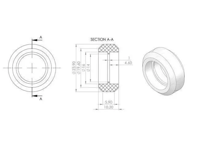 Alt view image 2 of 6 - High precision CNC clear Polycarbonate Xtreme v wheel kits for Openbuilds v-slot linear rail system
