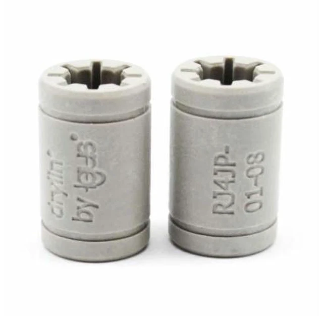 Alt view image 2 of 6 - Funssor 7pcs Solid Polymer LM8UU Bearing 8mm shaft Drylin RJ4JP-01-08 for Anet Reprap Prusa i3 3D Printer