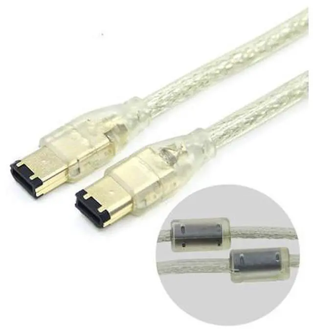 Main image of Câble de données pour caméra industrielle IEEE 1394, 400 mb/s, 1.5m, 6 broches vers 6 broches, 6 broches vers 6 broches
