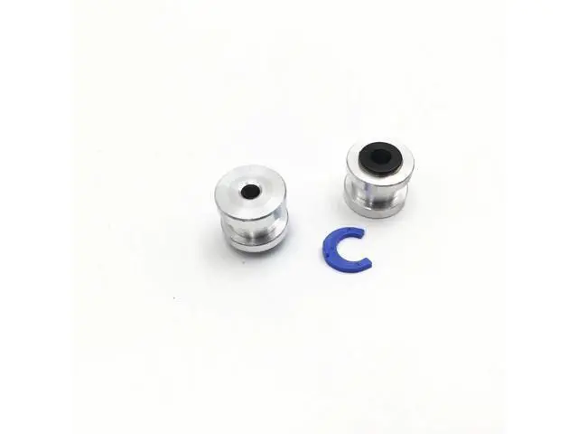 Alt view image 2 of 3 - Funssor Reprap 3D printer Titan Extruder Groove Mount Bowden Adaptor with blue clip- 1.75mm/3mm Filament (4mm/6mm OD Tubing)