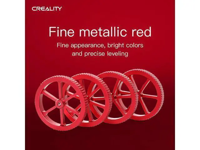 Alt view image 2 of 3 - CREALITY 3D Printer Accessories 4Pcs/Lot Large Red Hand Twist Leveling Nut+4 Pcs Spring For CREALITY 3D Printer