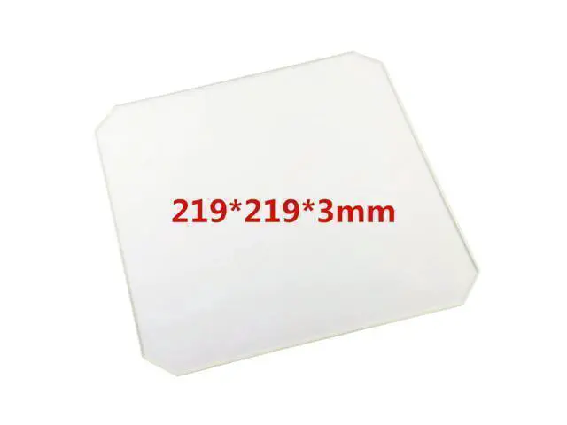 Alt view image 3 of 4 - Funssor 219X219X3MM Borosilicate Glass plate for Wanhao Duplicator i3 Anet A8 MP Maker Select 3D Printer