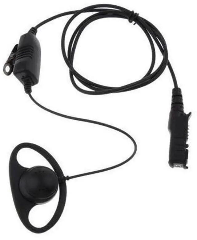 Alt view image 4 of 4 - D Shape Ear Hook Earpiece Headset Speaker Mic for Motorola XIR P6620 XPR3500