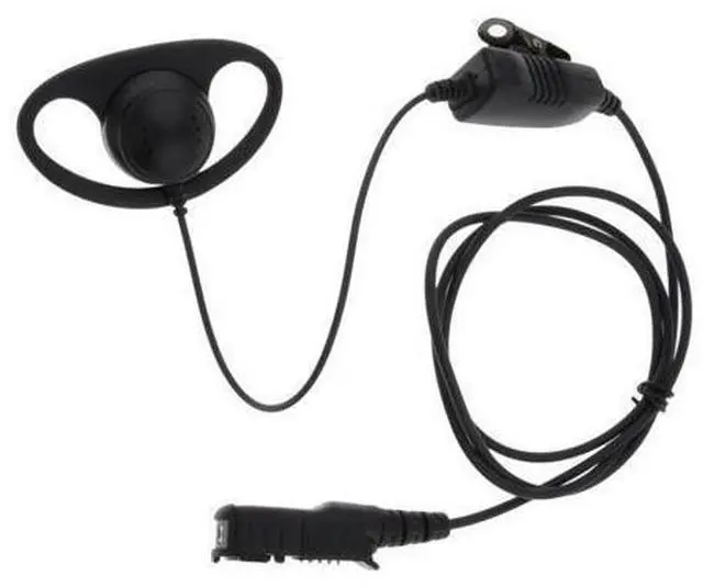 Alt view image 3 of 4 - D Shape Ear Hook Earpiece Headset Speaker Mic for Motorola XIR P6620 XPR3500