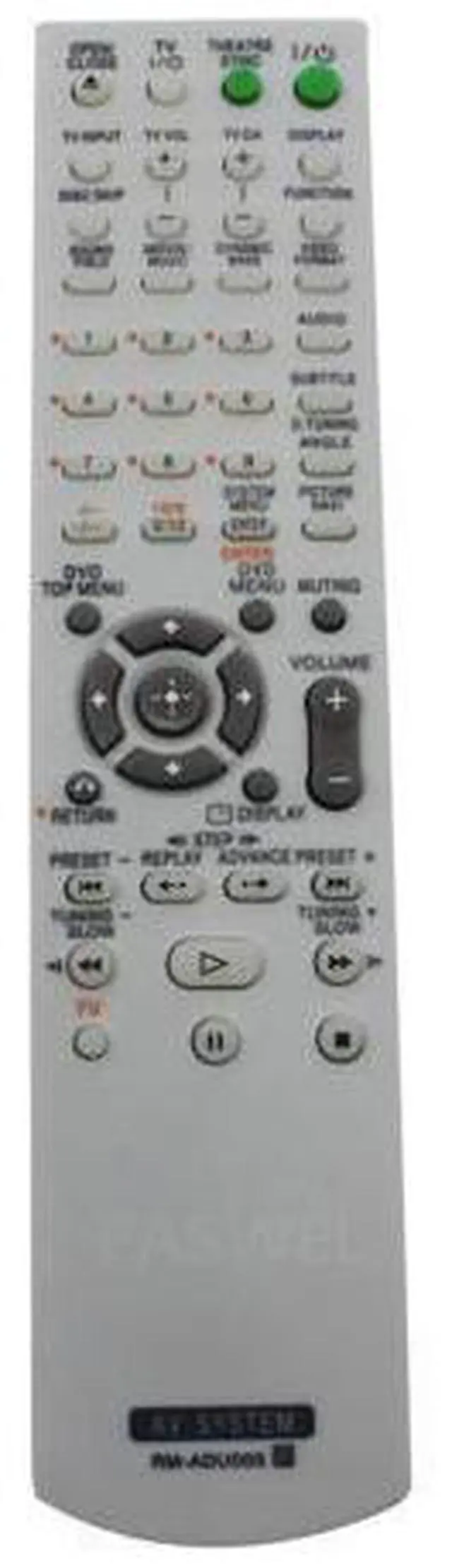 Main image of RM-ADU005 remoto para Sony DVD sistema de cine en casa DAV-DZ231 HCD-DZ231 DAV-HDZ235 DAV-DZ30 HCD-HDX265 HCD-HDX465 DAV-HDX466