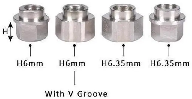 Main image of 10PCS 3D printer parts Openbuilds eccentric column / isolation column hexagonal bore 5MM 6MM V groove stainless steel