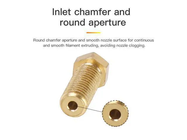 Alt view image 2 of 3 - CREALITY 3D Printer Parts K8 Brass Volcano Extruder Nozzle Mix Size 0.6mm/0.8mm/1.0mm/1.2mmOringinal