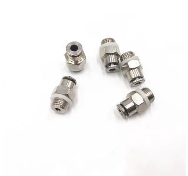 Main image of 5pcs 3D Printer M10 Threaded Bowden extruder bowden tube TKC PC All Metal Fittings Feeding Tube Joint Connector Quick Joint