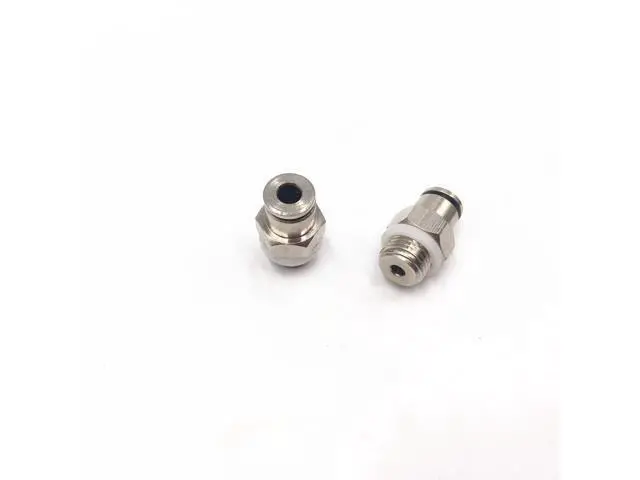 Alt view image 2 of 3 - 5pcs 3D Printer M10 Threaded Bowden extruder bowden tube TKC PC All Metal Fittings Feeding Tube Joint Connector Quick Joint