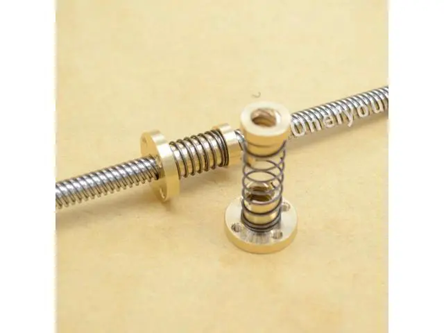 Alt view image 3 of 3 - Fussor 1 PCS TR8x8 Anti-backlash Spring loaded Nut For 8mm Acme threaded Rod Lead screws
