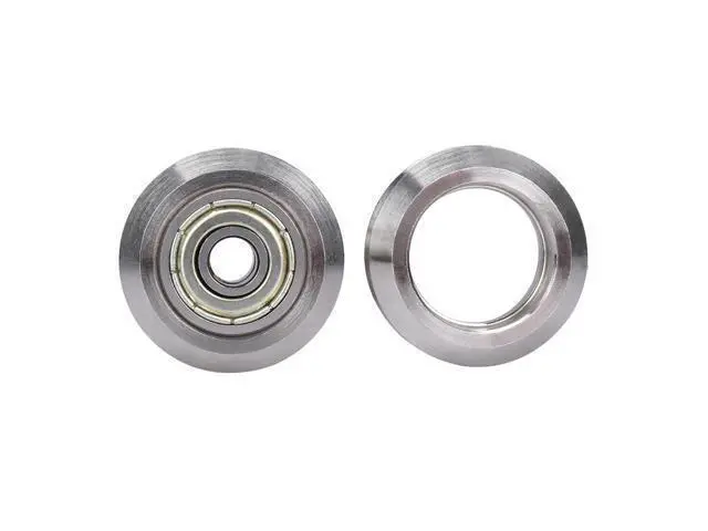 Alt view image 3 of 3 - 3D Printer penbuilds V-type wheel with or without 625ZZ Bearings Stainless steel Metal Double V Pulley Gear Aluminum extrusion