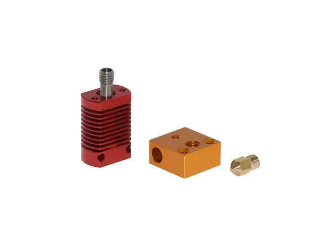 Alt view image 2 of 3 - Funssor Creality CR-10/Ender hotend kit for Creality CR-10S 3D printer MK10 extrusion PTFE tube 0.4mm nozzle with silicone sock