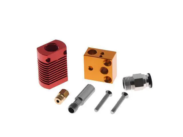 Alt view image 3 of 3 - Funssor Creality CR-10/Ender hotend kit for Creality CR-10S 3D printer MK10 extrusion PTFE tube 0.4mm nozzle with silicone sock