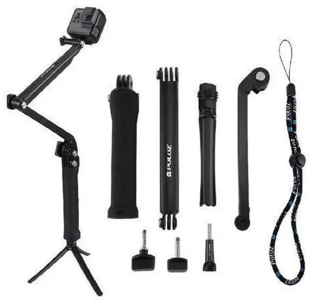Main image of PULUZ PU202 Handheld Monopod Selfie Stick 3-Way Grip Arm Tripod for GoPro Hero