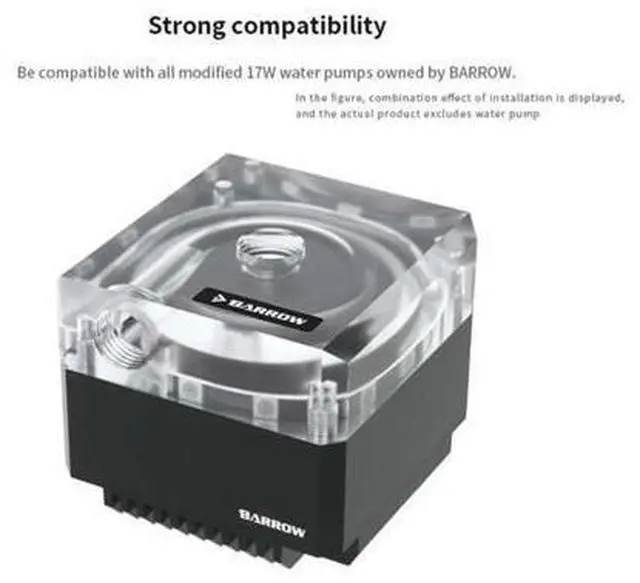 Alt view image 3 of 3 - Barrow Acrylic DDC pump modified upper cover LRC2.0 version YBGSR V2