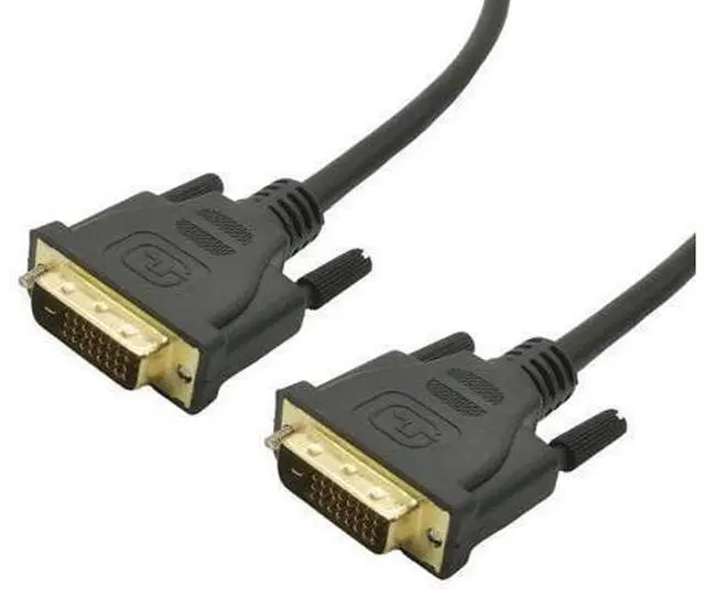 Main image of Câble DVI mâle vers DVI 24 + 1 broche, 1080p, fiche plaquée or 3D, 0.5M, pour moniteur LCD, DVD, HDTV, XBOX
