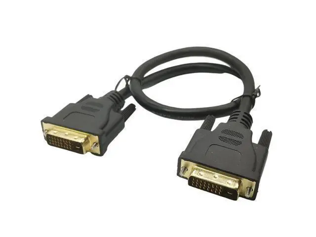 Alt view image 3 of 3 - Câble DVI mâle vers DVI 24 + 1 broche, 1080p, fiche plaquée or 3D, 0.5M, pour moniteur LCD, DVD, HDTV, XBOX