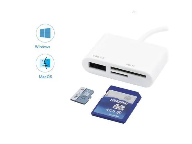 Alt view image 3 of 4 - Port type-c 3 en 1 USB lecteur de carte adaptateur Type C câble SD Micro SD TF caméra connexion pour téléphone portable, avec emballage de vente au détail