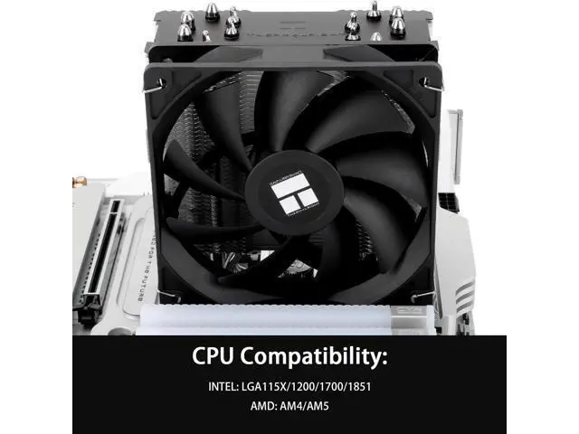 Alt view image 3 of 7 - Burst Assassin 120 SE CPU Cooler, 6 Heat Pipes Heatsink Cooler, 12cm PWM Fan CPU Air Cooler, AGHP Technology, for Intel LGA1851/1700/115X/1200&AM4/AM5, 148mm High Computer CPU Cooling