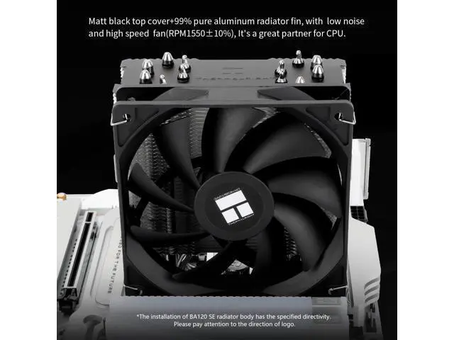 Alt view image 5 of 7 - Burst Assassin 120 SE CPU Cooler, 6 Heat Pipes Heatsink Cooler, 12cm PWM Fan CPU Air Cooler, AGHP Technology, for Intel LGA1851/1700/115X/1200&AM4/AM5, 148mm High Computer CPU Cooling