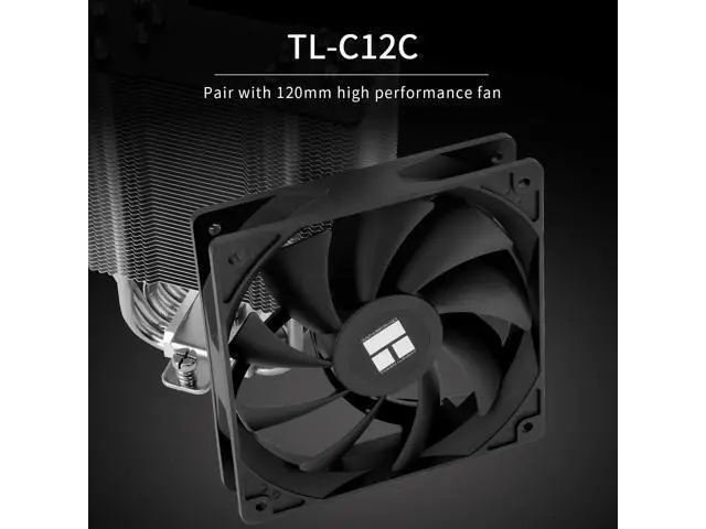Alt view image 6 of 7 - Burst Assassin 120 SE CPU Cooler, 6 Heat Pipes Heatsink Cooler, 12cm PWM Fan CPU Air Cooler, AGHP Technology, for Intel LGA1851/1700/115X/1200&AM4/AM5, 148mm High Computer CPU Cooling