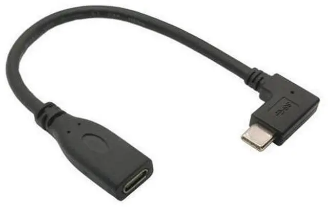 Main image of USB C Extension Câble 20cm Angle Droit 90 Degrés Adaptateur USB 3.1 (10gbps) Type C Mâle à Femelle pour Ordinateur Portable/Tablette/Téléphone Portable