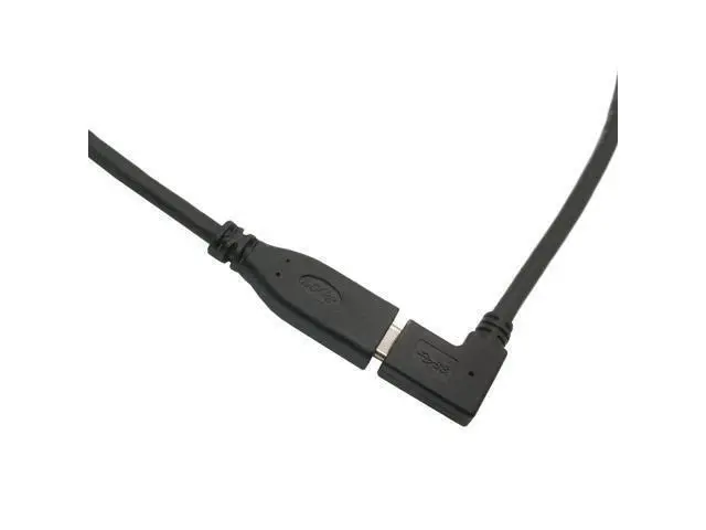 Alt view image 3 of 3 - USB C Extension Câble 20cm Angle Droit 90 Degrés Adaptateur USB 3.1 (10gbps) Type C Mâle à Femelle pour Ordinateur Portable/Tablette/Téléphone Portable