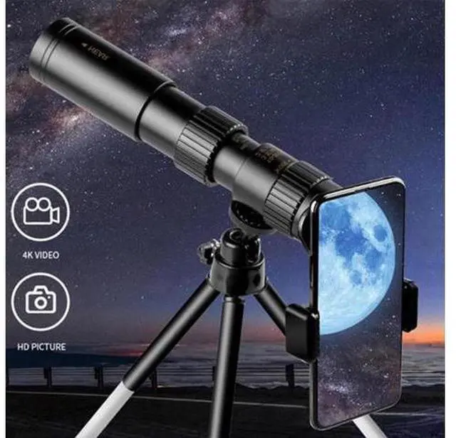 Main image of Portable 10-300X40mm Super Telephoto Zoom Monocular Telescope With Tripod + Clip