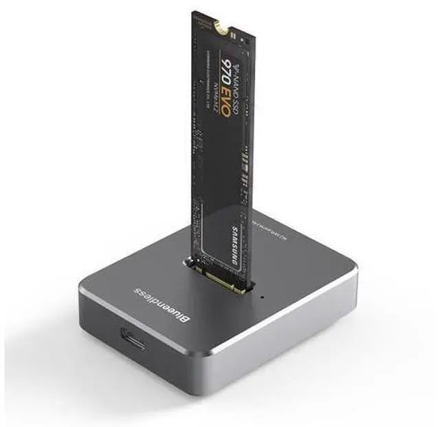 Main image of HDD Docking Station M.2 Caddy Box Base Adapter SATA/NVMe SSD Dual Protocol Solid State Mobile Hard Disk Enclosure USB C