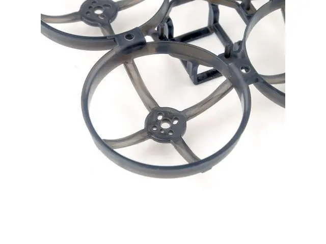 Alt view image 3 of 6 - 85mm Whoop Frame for Tiny Whoop Mobula8 Durable Brushless Micro Frame with Low-Mount FC Design Supports 3-Hole & 4-Hole Motors, Fits Up to 51mm Props Transparent Black