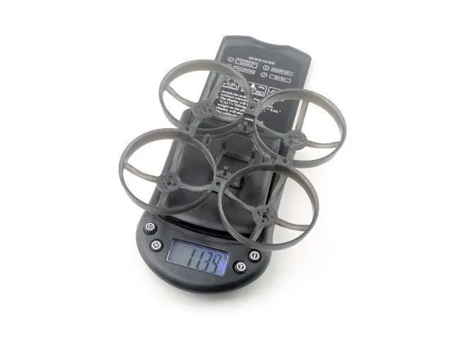 Alt view image 4 of 6 - 85mm Whoop Frame for Tiny Whoop Mobula8 Durable Brushless Micro Frame with Low-Mount FC Design Supports 3-Hole & 4-Hole Motors, Fits Up to 51mm Props Transparent Black