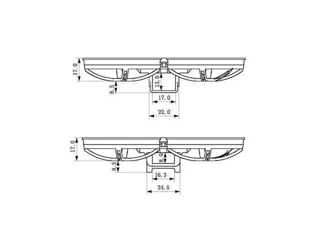 Alt view image 6 of 6 - 85mm Whoop Frame for Tiny Whoop Mobula8 Durable Brushless Micro Frame with Low-Mount FC Design Supports 3-Hole & 4-Hole Motors, Fits Up to 51mm Props Transparent Black