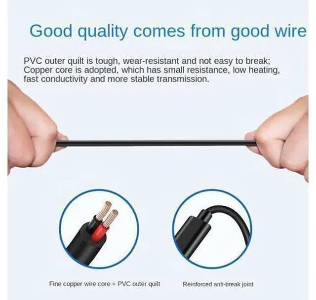 Alt view image 3 of 3 - Câble de chargeur de type-c femelle à CC entièrement en cuivre pour Lenovo, connecteur d'alimentation mâle PD carré avec puce à Induction, modèle Thinkpad, 15cm