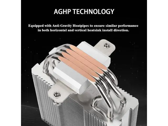 Alt view image 2 of 7 - Assassin X 120R Digital ARGB Black CPU Air Cooler, 2000RPM Speed,4 Heatpipes, 12cm Quiet PWM Fan CPU Cooler, Digital Screen Top Cover,for AM4/AM5,Intel LGA1700/1851/1150/1151/1200