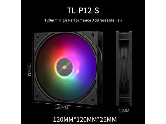 Alt view image 6 of 7 - Assassin X 120R Digital ARGB Black CPU Air Cooler, 2000RPM Speed,4 Heatpipes, 12cm Quiet PWM Fan CPU Cooler, Digital Screen Top Cover,for AM4/AM5,Intel LGA1700/1851/1150/1151/1200