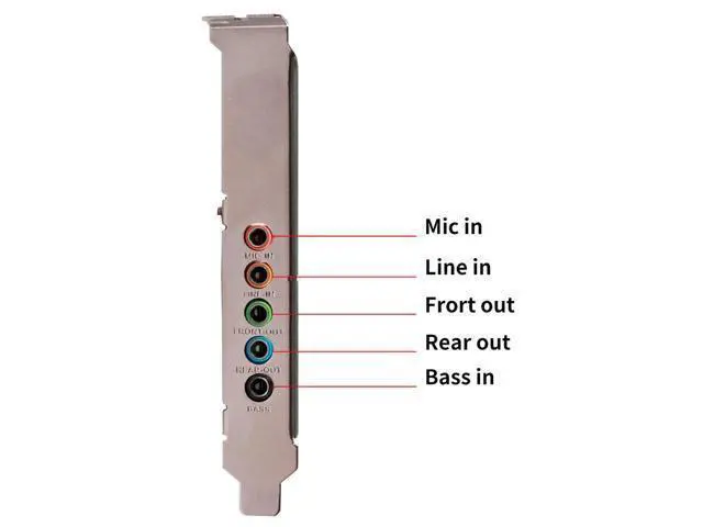 Alt view image 5 of 6 - PCI-E Express 5.1 Stereo Digital Card Desktop Soundcard