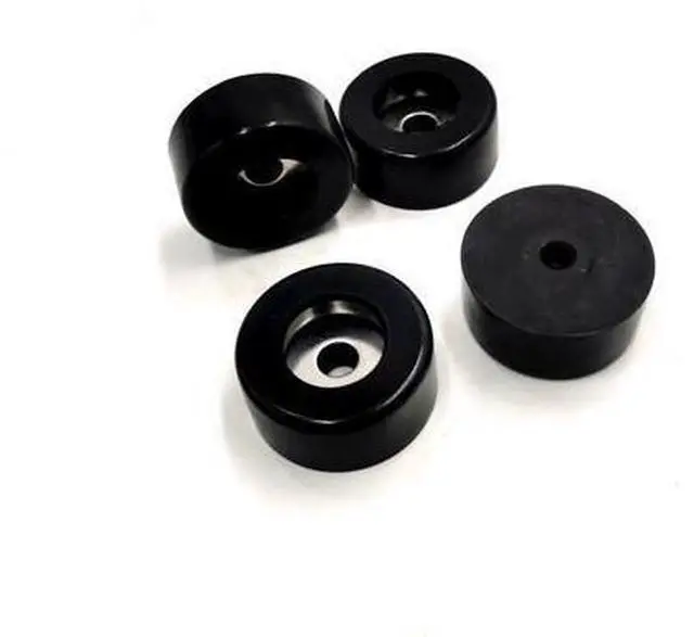Alt view image 2 of 3 - Funssor 4pcs Trident 3D printer rubber foot black color