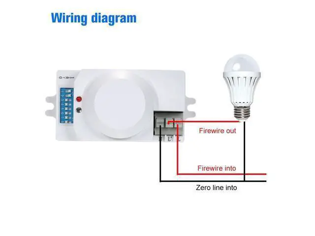 Alt view image 2 of 4 - AC220-240V Microwave Radar Sensor Light Switch