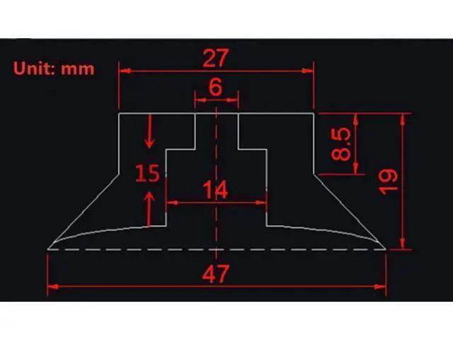 Alt view image 3 of 3 - Funssor 4pcs V 2.4 3D printer Rubber Foot