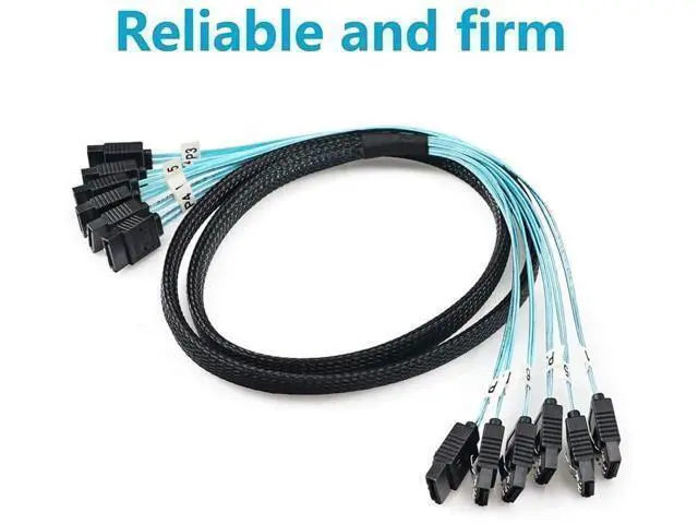 Alt view image 5 of 7 - High Speed 6Gbps 6pcs/Set Sata Cable SAS Cable for Server 1m