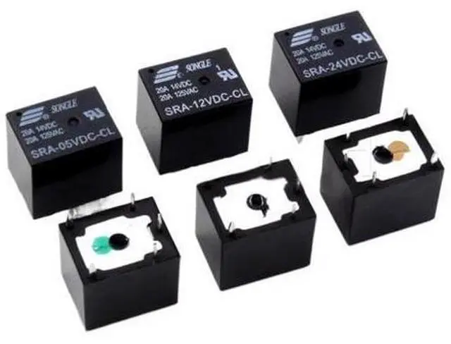 Main image of 100pcs Relays SRA-05VDC-CL SRA-12VDC-CL SRA-24VDC-CL Power Relay 5 Pin DC 5V 12V 24V 10A 250VAC 5PIN Black Automobile Relay (Size : 24V)