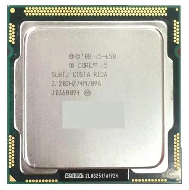 Main image of CPU PC Computer I c I5-650 I5 650 Processor (4M Cache, 3.20 GHz) CPU forLGA 1156 2 Working Properly Desktop Processor