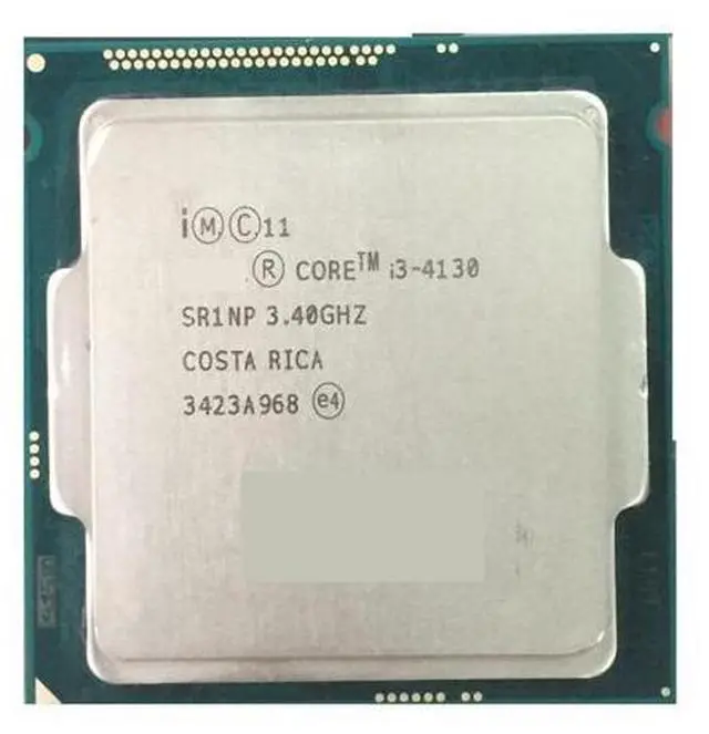 Main image of CPU PC Computer I c Processor I3 4130 I3-4130 CPU forLGA1150 22 Nanometers Dual-Core 2 Working Properly Desktop Processor