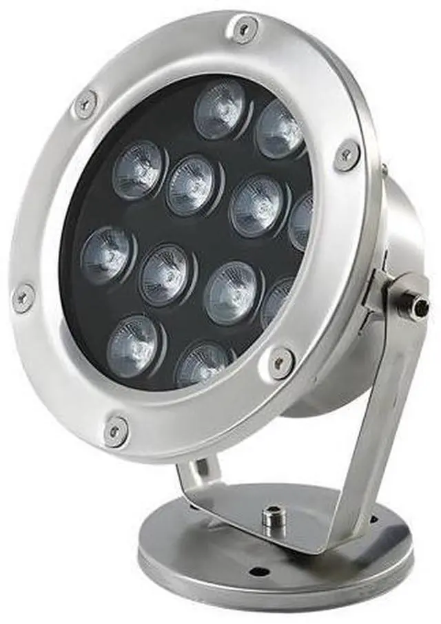 Main image of 9W Led Underwater RGB Pool Light, Waterproof Submersible Light with Stainless Steel Housing, Adjustable for Fish Tanks, Fountains, and Gardens