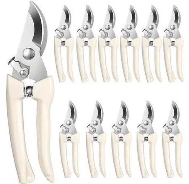 Main image of 12-Piece Stainless Steel Garden Shears Set, Heavy Duty Pruning Scissors With Safety Lock For Clean & Precise Cuts