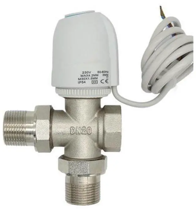 Main image of 24V Normally Open Normally Close Electric Thermal Actuator For Room Temperature Control Three Way Valve DN15-DN25(Color:NO DN25)