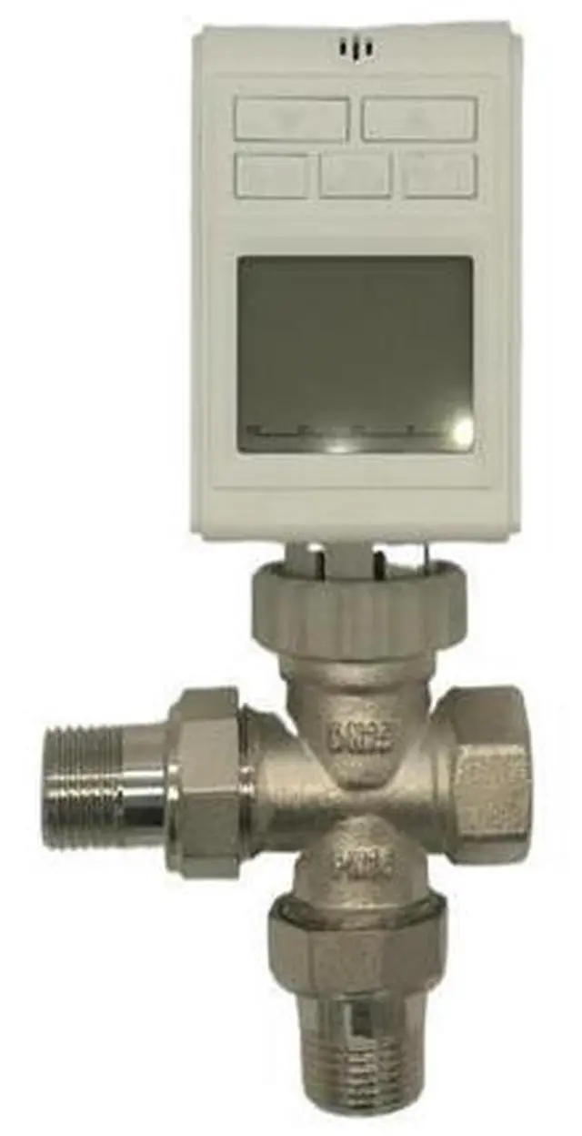 Main image of LCD Radiator actuator valves Temperature controlled electric actuator week programming thermostatic Radiator Valve 3way(Size:DN15)